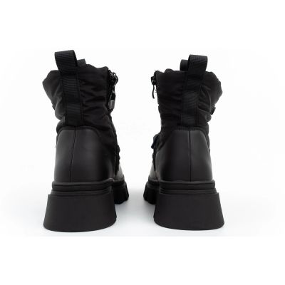 6. Lee Cooper Damen-Winterstiefel, schwarz, gefüttert, Stiefeletten mit Reißverschluss