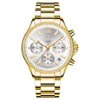 Giewont Saphir Gold Silber Damenuhr GW3670-B2