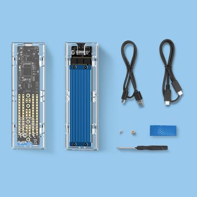 3. Orico TCM2-C3 M.2 NVME auf USB-C 10Gb/s Festplattenlaufwerk - Blau