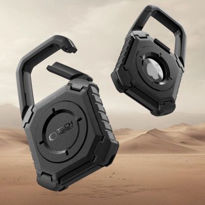 8. Tech-Protect Kevlar-Hülle für Apple AirTag 1/2 – Schwarz