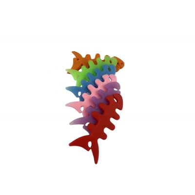 5. Fischförmige Kopfhörerkabelhülle – weiß