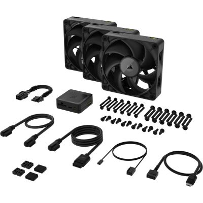 2. CORSAIR Lüfter 3-Lüfter-Set 120*120*25 iCUE Link RX120 MAX Triple Kit