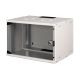 19" 7U Wand-Netzwerkschrank, SOHO PRO 370 x 540 x 400 mm, Glastür, grau, unmontiert, 60 kg