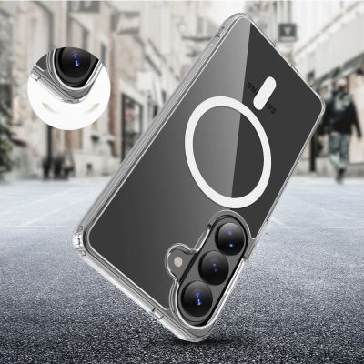6. Tech-Protect FlexAir Hybrid MagSafe Hülle für Samsung Galaxy A27 5G – Transparent