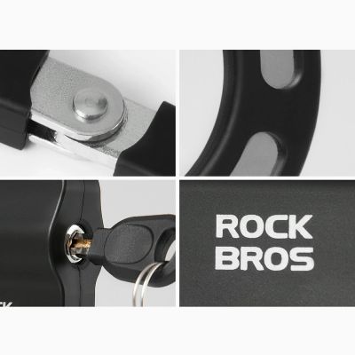 6. Rockbros 85922 Kettenschloss für Roller und Fahrräder – Schwarz
