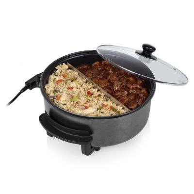 7. Tristar | Multifunktionale XL-Grillpfanne | PZ-9135 | Durchmesser 30 cm | Grill | 1500 W | Inkl. Deckel | Fester Griff | Schwarz