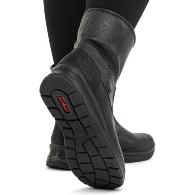8. Rieker L7760-00 wasserdichte schwarze Damen-Ankle-Boots
