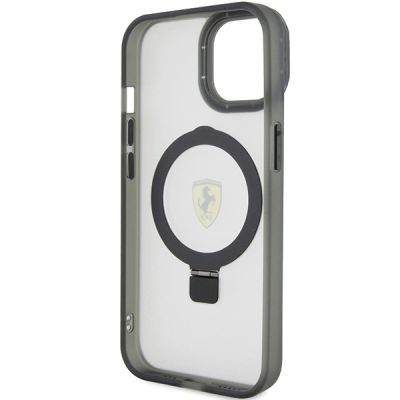7. Ferrari FEHMP15SUSCAK iPhone 15 6,1" schwarz/schwarz Hardcase Ring Stand 2023 Collection MagSafe