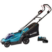 Makita DLM330RT Akku-Rasenmäher, Schiebemäher, Schwarz, Blau