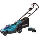 Makita DLM330RT Akku-Rasenmäher, Schiebemäher, Schwarz, Blau