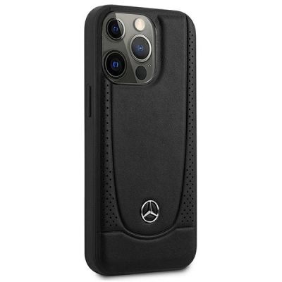 4. Mercedes MEHCP15XARMBK iPhone 15 Pro Max 6,7" schwarz/schwarz Hardcase Leder Urban