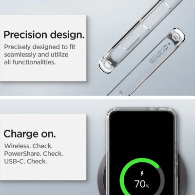 12. Spigen Ultra Hybrid-Hülle für Samsung Galaxy S22 – transparent
