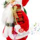 3. Dekorativer tanzender und singender Weihnachtsmann 28 cm MICA