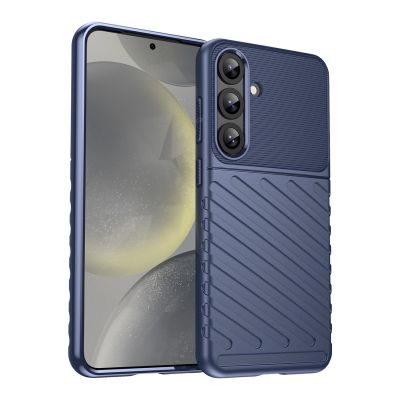 Thunder Case Hülle für Samsung Galaxy S25+ Silikon Panzerhülle - Blau