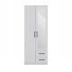 ROMANA KLEIDERSCHRANK 80X205 WEISS MIT SPIEGEL