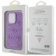 8. Guess Leder 4G Stamped Hülle für iPhone 15 Pro – Lila