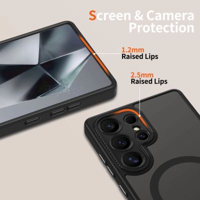 4. Tech-Protect MagCam MagSafe Hülle für Samsung Galaxy S25 Ultra – Schwarz