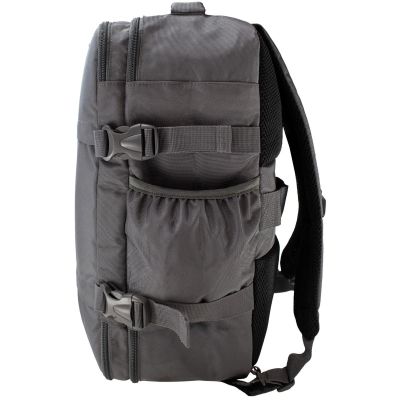6. Grauer Flugzeugrucksack mit Laptopfach SEMI LINE