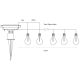 30. Solar-Gartenlampen-Girlande, Solarkette, 4,9 m, 40 LEDs, warmweiß