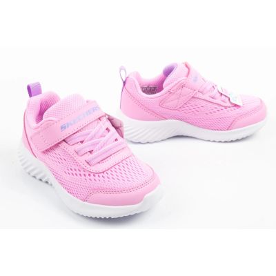6. Skechers Bounder Baby-Sportschuhe mit Klettverschluss in Rosa