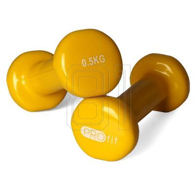 25. Vinyl dumbbell PROfit 0.5kg DK 4102
