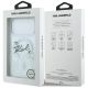8. Karl Lagerfeld Flüssigglitzer-MagSafe-Hülle mit Karl-Schriftzug-Logo für iPhone 17 Pro Max – Transparent