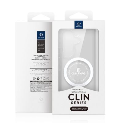 4. Dux Ducis Clin Mag Case für Samsung Galaxy Z Fold 8 / Z Fold 7, kompatibel mit MagSafe – Transparent