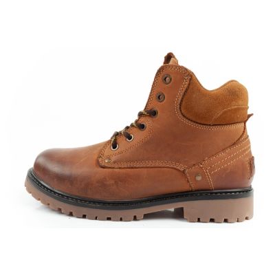 2. Wrangler Yuma Herrenstiefel Chelsea Boots Elegantes Leder Braun Weiß