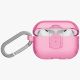 2. Uniq Glase Pro Schutzhülle für AirPods Pro 3 mit Schloss – Transparentes Rosa
