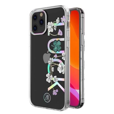 2. Kingxbar Lucky Series Hülle verziert mit originalen Swarovski-Kristallen iPhone 12 mini transparent (Glück)