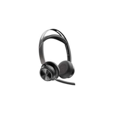 4. Poly Voyager Focus 2-M USB-CC Headset, USB-C/A-Adapter, Ladestation, keine lokalisierte Einzelhandelsverpackung