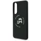 6. Karl Lagerfeld Silikonhülle „Nauble Heads And Circle MagSafe“ für Samsung Galaxy S25 Edge – Schwarz