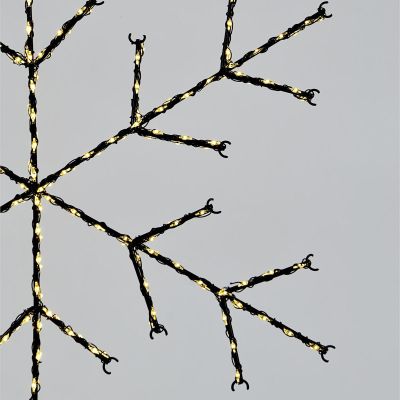 4. DEKORATIVER HÄNGE-SCHNEEFLOCKE MIT 470 LED, WARMWEISS