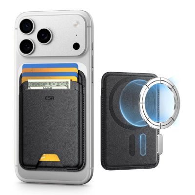ESR Classic RFID Magnet-Geldbörse MagSafe für Handys – Schwarz