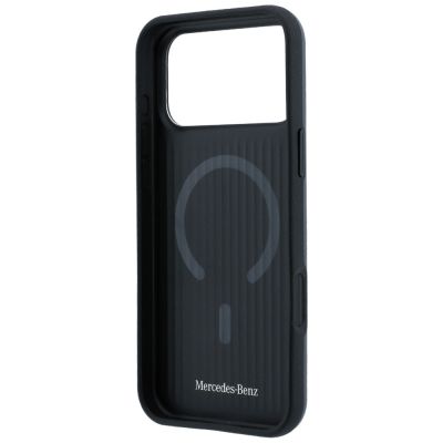7. Mercedes Leder 3D MagSafe Hülle für iPhone 18 Pro / 17 Pro – Anthrazit
