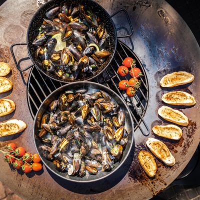 10. BF Bonbiza XL Offene rostige Gartenfeuerstelle