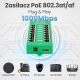 19. Extralink Gigabit PoE Injector 8 Port Active, 8 Gigabit 802.3at/af Ports, Modus A