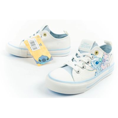 8. Leomil Kinder-Sportschuhe Stitch Sneakers bequem hellweiß