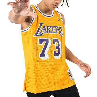 Mitchell & Ness Los Angeles Lakers NBA Swingman-Trikot Lakers 1998 Dennis Rodman M SMJYCP20064-LALGOLD98DRD