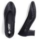 5. Schwarze Damen-Pumps aus Leder mit niedrigem Absatz, Rieker 44650-05
