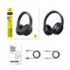 3. Baseus Bass BH1 Lite Kabellose On-Ear-Kopfhörer mit Bluetooth 6.0 - Schwarz