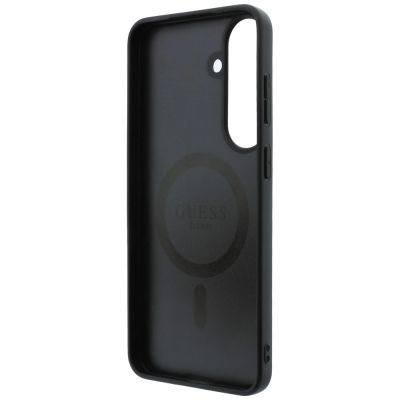 7. Guess Embossed 4G Ring Classic Logo MagSafe Hülle für Samsung Galaxy S26 FE – Braun