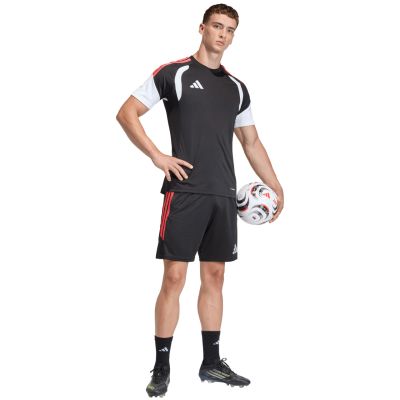14. adidas Tiro 26 League Trainingsshorts für Herren, Schwarz und Rot, JY9716