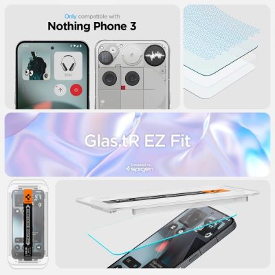 8. Spigen Glas.TR EZ Fit Panzerglas 2er-Pack für Nothing Phone 3 - Transparent