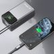 10. Dudao K31 Pro 45W 20000mAh Powerbank mit integriertem einziehbarem USB-C-Kabel - Grau