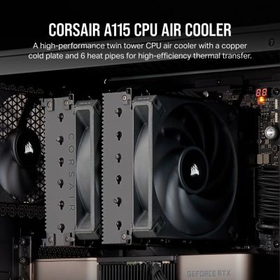 2. Corsair AF ELITE A115 Prozessor-Luftkühler 14cm Schwarz 1 Stück.