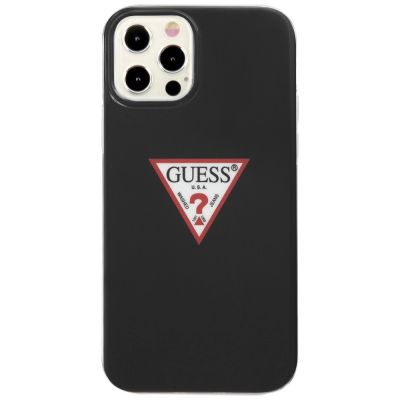 3. Guess GUHCP12MPCUCTLBK iPhone 12/12 Pro 6,1" schwarz/schwarze Hardcase Triangle Collection