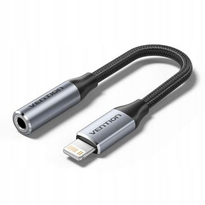 2. Vention Adapter Lightning-Stecker auf 3,5-mm-Klinke, 0,1 m, schwarz
