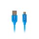 Lanberg Premium-Kabel CA-USBM-20CU-0010-BL (USB 2.0 - Micro-USB Typ B; 1 m; blau)