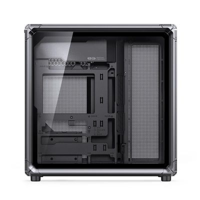 40. Jonsbo X400 PC-Gehäuse, Midi-Tower, ATX, gehärtetes Glas – grau